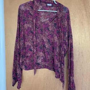 Vintage Aritzia Wilfred Patterned Blouse